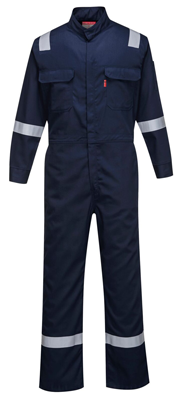 Portwest® FR94NAR Hi-Vis Navy Bizflame™ 88/12 Iona Flame Resistant Coveralls